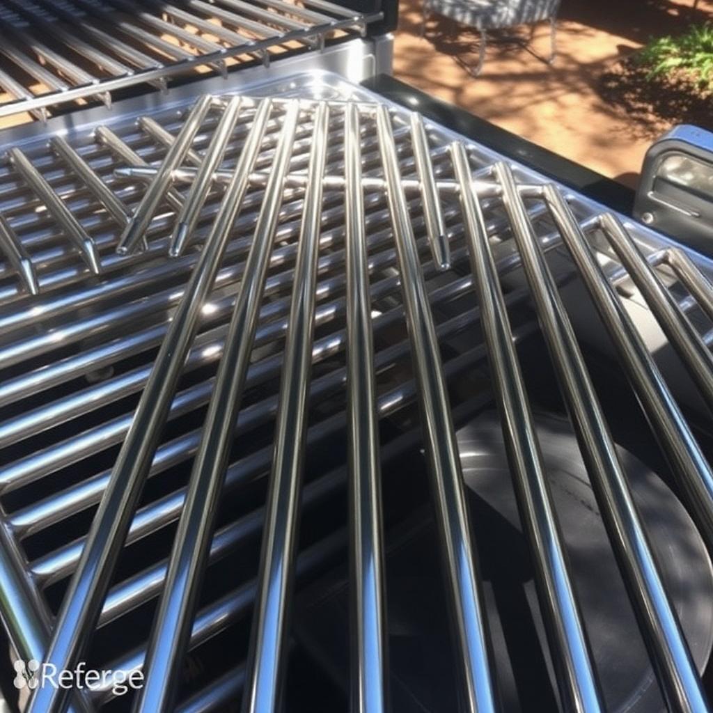 Cast iron grates after cleaning