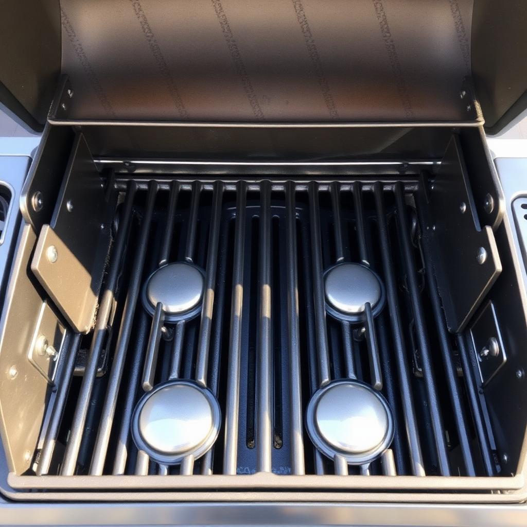 Firebox & burners after cleaning